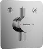 Hansgrohe DuoTurn Q kraan inbouw voor 2 functies, chroom, Doe-het-zelf en Verbouw, Sanitair, Ophalen of Verzenden, Nieuw, Chroom