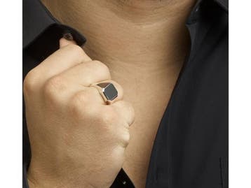 Vigor Zegelring - Zilver - Onyx - Zwart, Verzenden, Nieuw