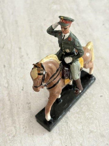 Figuur - roi Baudouin a cheval durso très rare no durso, Nieuw