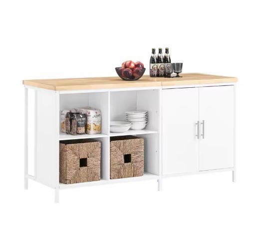 Keukeneiland met Werkblad – Dressoir met Deuren & Vakken, Huis en Inrichting, Keuken | Keukenelementen, Nieuw, Verzenden