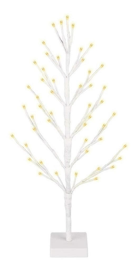 Kerstboom met LED - 60cm - 51 LED - Warm Wit - wit, Diversen, Kerst, Ophalen of Verzenden