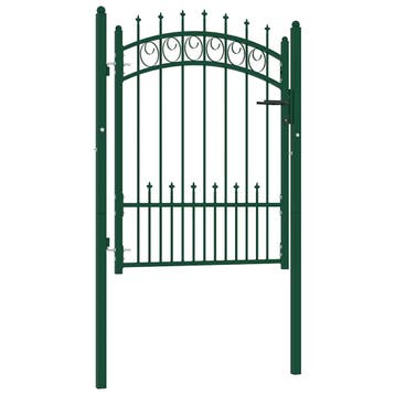 vidaXL Hekpoort EMMEN met stalen pinnen 104x109,5 cm groen, Verzenden, Nieuw