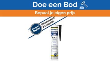 Bieden: Kent Rotabond 2000 Zwart MS-Polymeer Kit, Ophalen of Verzenden, Nieuw