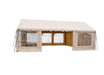 Classic Plus Partytent PVC 4x8x2 mtr in Beige (4x8 meter), Tuin en Terras, Verzenden, Nieuw, 2 meter of meer, Partytent