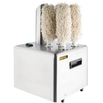 Glazenpoleermachine | RVS | 330 Glazen/Uur | 5 Borstels |, Verzenden, Nieuw in verpakking