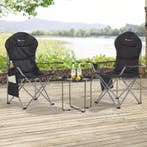 Inklapbare Campingstoel / Vouwstoel Lido - Zwart - Incl. Opb, Verzenden, Nieuw