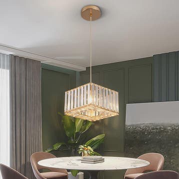 Moderne Kristallen Hanglamp Vloerlamp - Stijlvol Design voor, Huis en Inrichting, Lampen | Hanglampen, Verzenden, Nieuw