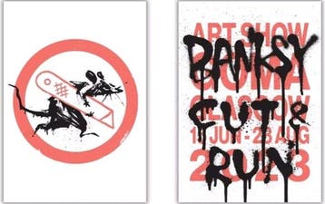 Banksy (1974) - Cut & Run Exhibition Official Posters