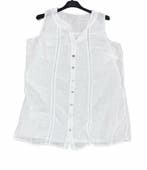 Linnen blouse met knoppen - mouwloos - luchtig top - kleur, Kleding | Dames, Nieuw