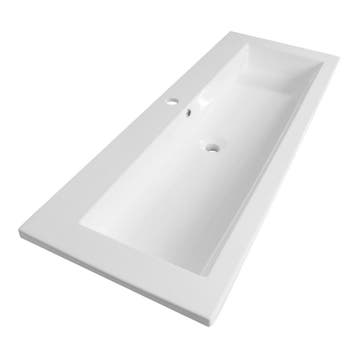 Brauer Solar Slim Wastafel - 120 cm - met 1 Spoelbak en 1, Ophalen of Verzenden, Nieuw