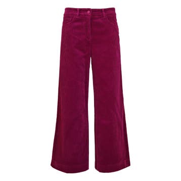 Cambio • paarse ribfluwelen pantalon 5 pocket • 36, Cambio, Verzenden, Paars, Nieuw