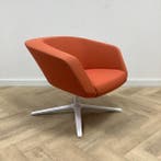 Maxdesign fauteuil Dino, oranje - wit - Gratis Bezorging, Ophalen of Verzenden, Gebruikt, Stof, Eén