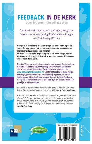 Feedback in de kerk 9789043527125 Paulien Vervoorn, Verzenden, Zo goed als nieuw, Paulien Vervoorn