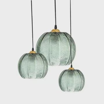 Nordic Vintage Glazen Hanglamp E27 - Verstelbaar - Stijlvol, Verzenden, Nieuw