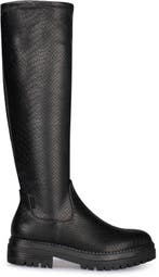 POSH by Poelman CYBELE Dames Laarzen - Zwart Met Dierenprint, Kleding | Dames, Schoenen, Verzenden, Nieuw