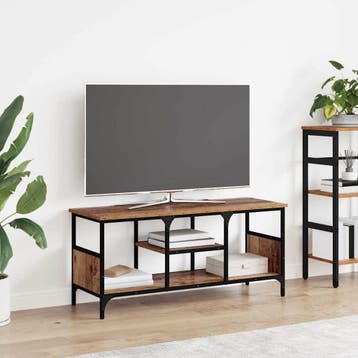 vidaXL TV-kast Oud Hout 100 x 35 x 45 cm Gemonteerd hout en, Minder dan 50 cm, Verzenden, Nieuw, Minder dan 100 cm