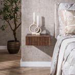 *WOONWINKEL* Geribbelde Zwevend Nachtkastje Met Lade, Verzenden, Nieuw