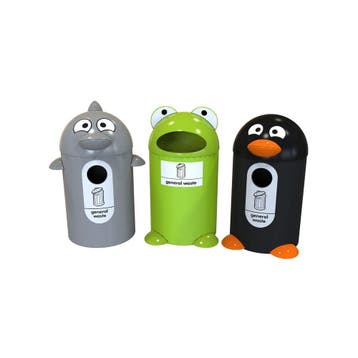 DolphinBuddy (buiten)afvalbak - 55 ltr - grijs, Verzenden, Nieuw