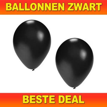 Zwarte ballonnen - het grootste aanbod zwarte ballonnen, Ophalen of Verzenden, Nieuw, Feestartikel