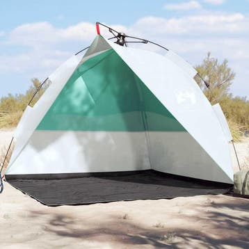 vidaXL strandtent waterdicht snelontgrendeling zeegroen, Verzenden, Nieuw, Tot en met 2