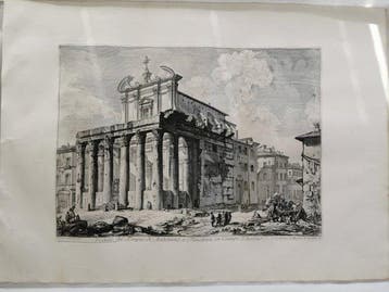 Giovanni Battista Piranesi (1720-1778) - Veduta del Tempio