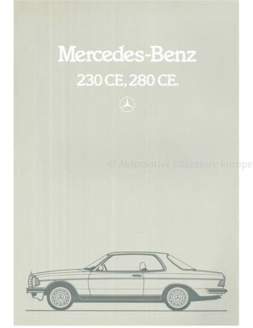 1982 MERCEDES BENZ E KLASSE COUPE BROCHURE NEDERLANDS, Nieuw, Author