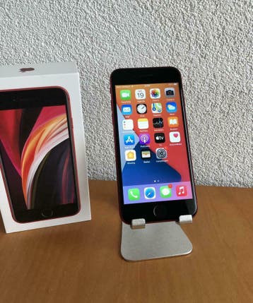 Apple iPhone SE 2020 64GB / 128GB / Zwart / Rood / Garantie, Refurbished, Ophalen of Verzenden, Zonder simlock, IPhone SE (2020)