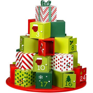 Adventkalender Hout Rond XXL (Adventskalenders, Interieur), Verzenden, Nieuw