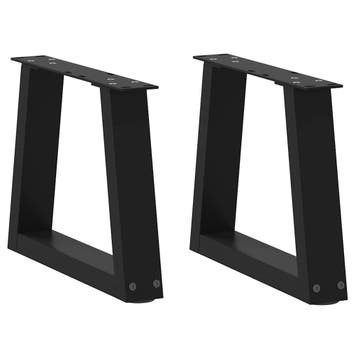 vidaXL Salontafelpoten 2 st V-vormig 40x(30-31,3) cm staal, Verzenden, Nieuw