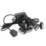 ORANJE / WIT bumper flitsers 8 X 2 LED zwaailicht 12V, Ophalen of Verzenden
