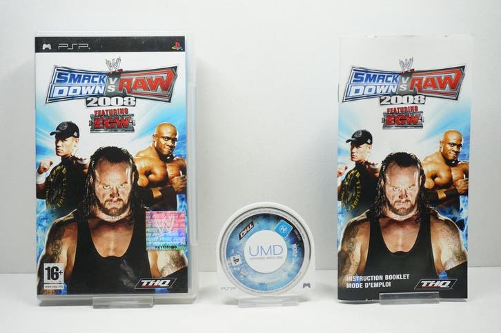 Smack Down VS. Raw 2008 Garantie & morgen in huis! (PSP), Spelcomputers en Games, Games | Sony PlayStation Portable, Zo goed als nieuw