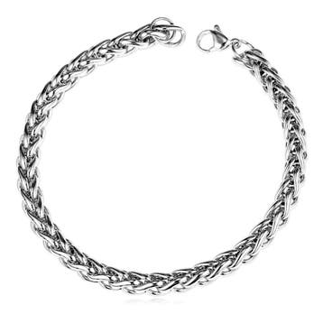 Fako Bijoux - Schakelarmband Vossenstaart - Rond Gevlochten, Verzenden, Nieuw