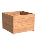Hardhouten plantenbak Sevilla 100x100x71,3cm - Met bodem, Tuin en Terras, 100 cm of meer, Vierkant, Nieuw, 60 cm of meer
