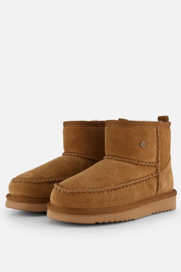 Warmbat - maat 39 - Wallaby Suede Stitch Dames - Cognac, Verzenden, Nieuw