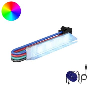 vidaXL LED-strip 2 st Zwart en Multikleur Koper en kunststof, Verzenden, Nieuw