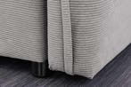 Design slaapbank APARTMENT 215cm grijs corduroy 3-zits bank, Ophalen of Verzenden, Nieuw