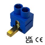 Sep aansluitklem pin 2 x 25mm² blauw - FT2-25-PB, Ophalen of Verzenden, Nieuw