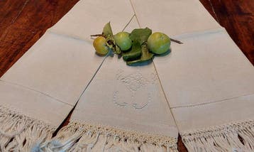 Handdoek (3) - 127 cm - 67 cm - Antieke uitzet