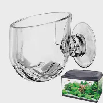 Aquarium Plantenbakje met Zuignap - Glas/Acryl Voederbakje &, Verzenden, Nieuw