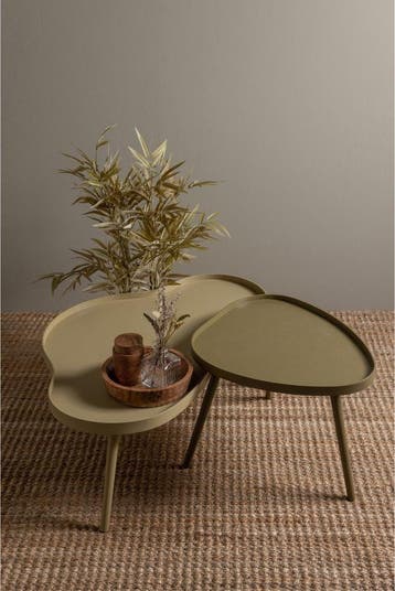 WOOOD Mae Bijzettafel - Grenen/MDF - Sepia - 40x61x50, Verzenden, Nieuw