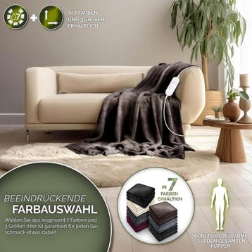 Elektrische deken - Warmtedeken - 1 persoons - 160x120 cm -, Verzenden, Zo goed als nieuw