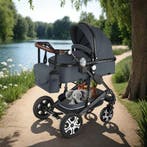 Combi-kinderwagen Mats, opvouwbaar, 5-puntsgordel - antracie, Verzenden, Nieuw