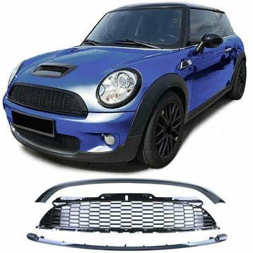 Glanzend zwarte grillen set voorbumper passend voor Mini ..., Verzenden, Nieuw