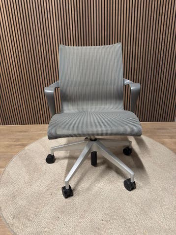 Nieuwstaat Herman Miller Setu Bureaustoelen - 5jaar Garantie, Verzenden, Zwart, Zo goed als nieuw, Bureaustoel