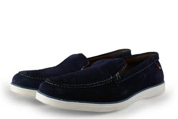 Memphis One Loafers in maat 42 Blauw, Loafers, Zo goed als nieuw, Memphis One, Verzenden
