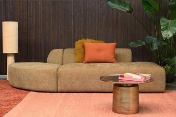 4x6 sofa X6 – Modulaire Design Bank Warm Bronze - Modulaire, 250 tot 300 cm, 100 tot 125 cm, Ophalen of Verzenden, Zo goed als nieuw