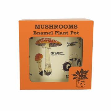 Gift Republic Paddenstoelen - Emaille Bloempot (Gadgets), Verzenden, Nieuw