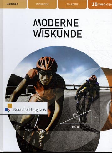 Moderne wiskunde 12e editie 1 vmbo gth deel b 9789001881306, Zo goed als nieuw