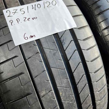2 x Pirelli PZero 275-40-20 Zomerbanden 6mm, Gebruikt, 275 mm, Ophalen of Verzenden, Band(en)
