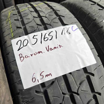 2 x Barum Vanis 205-65-16 C Zomerbanden 6,5mm, 16 inch, Band(en), Zomerbanden, Bestelwagen